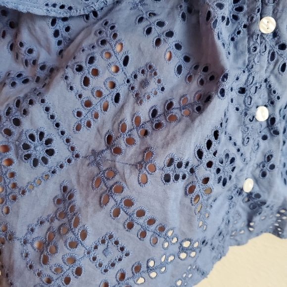 Ranna Gill Berringer Eyelet Blouse size S NWT - Picture 5 of 7